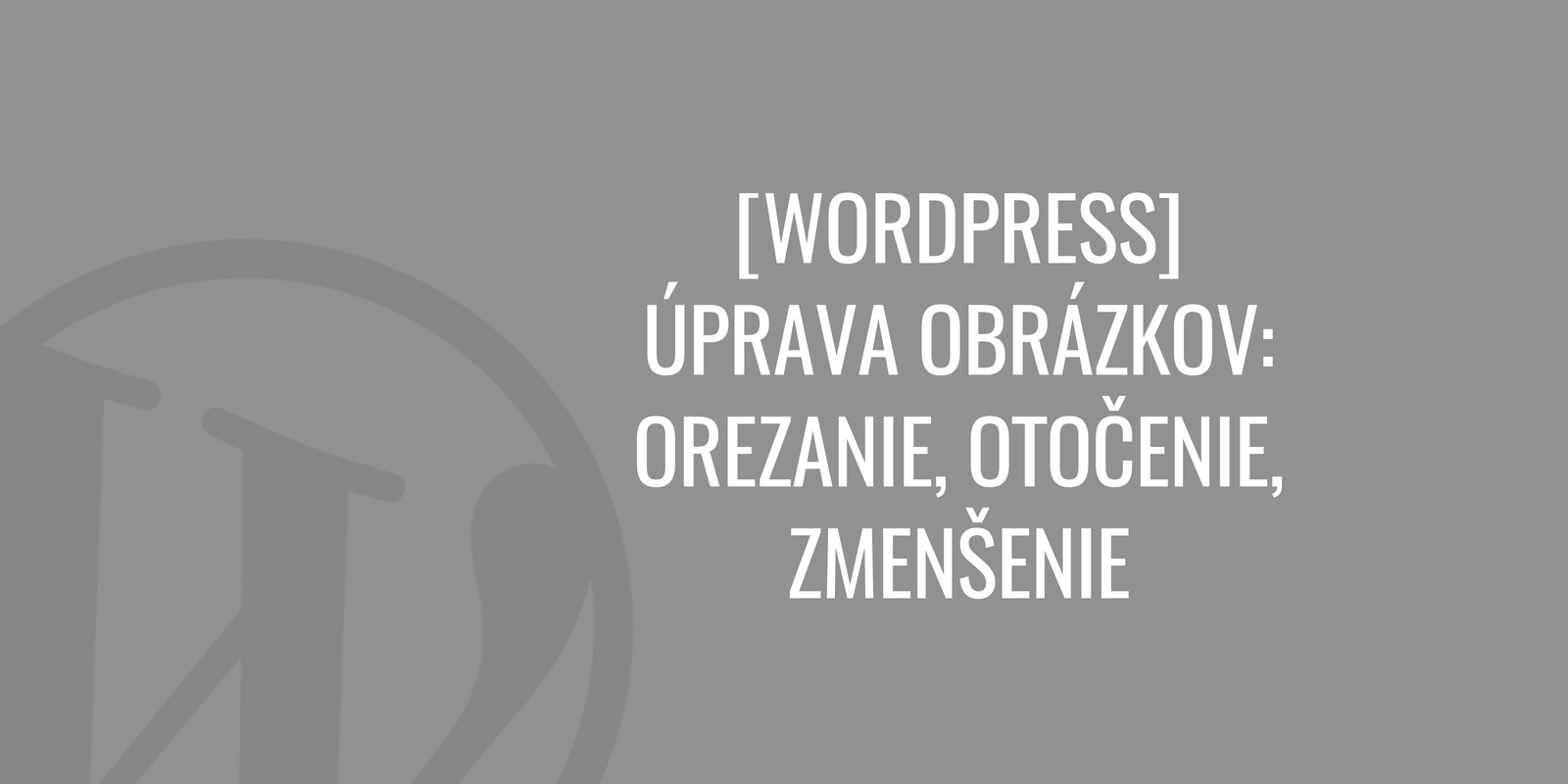 WordPress képszerkesztés