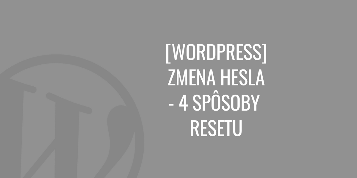 WordPress jelszó módosítás