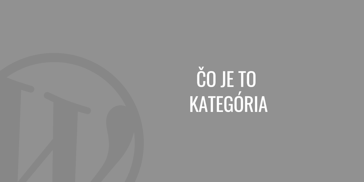 Mi az a kategória