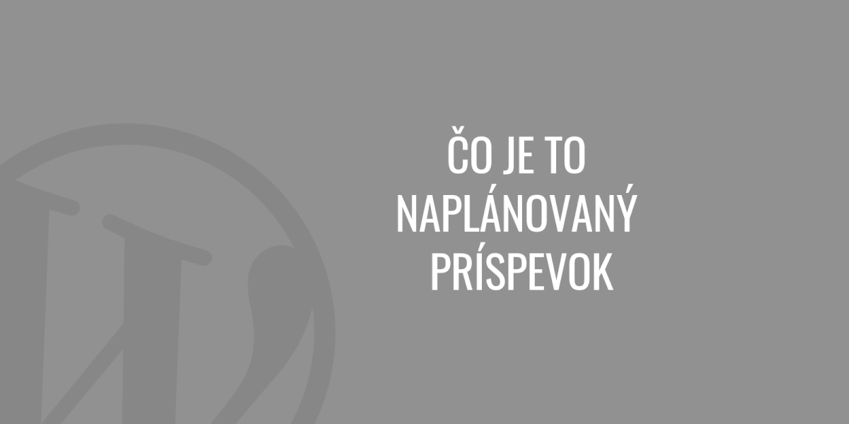 Mi az ütemezett bejegyzés