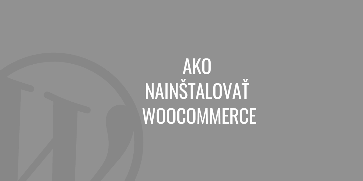 A WooCommerce telepítése