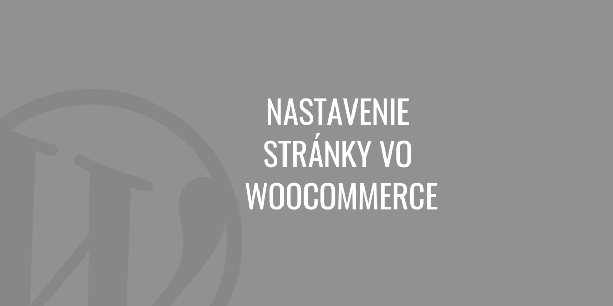 Webhelybeállítások a WooCommerce-ben