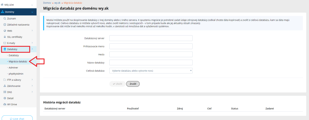 Adatbázis migráció